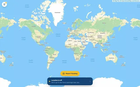 Screenshot of FloodGuard live demo