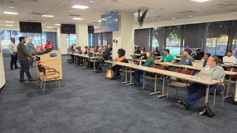 Audience during demos