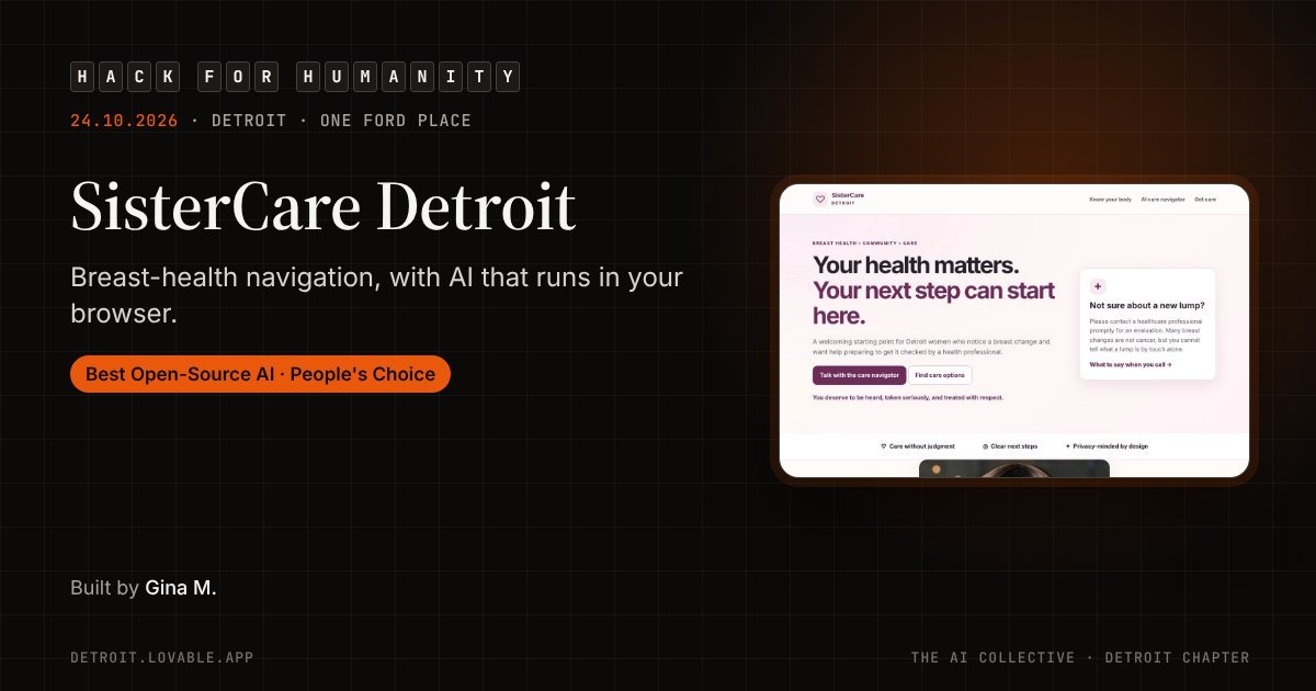 SisterCare Detroit share card